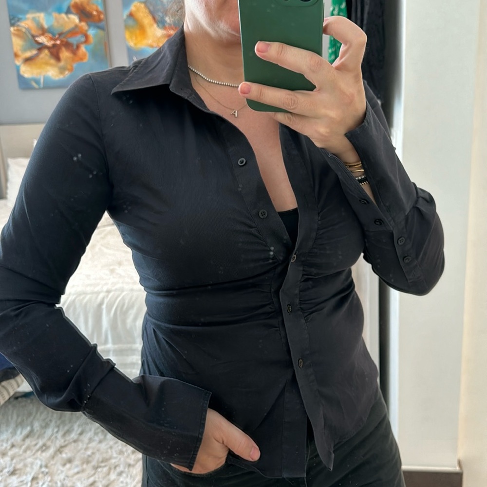 Pink Button Down - image 1